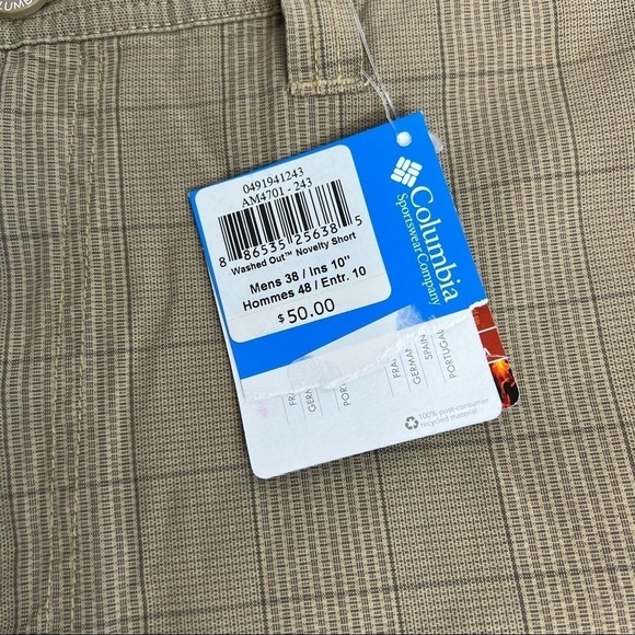 Columbia Omni Shade Shorts 38 NWT - Picture 2 of 6